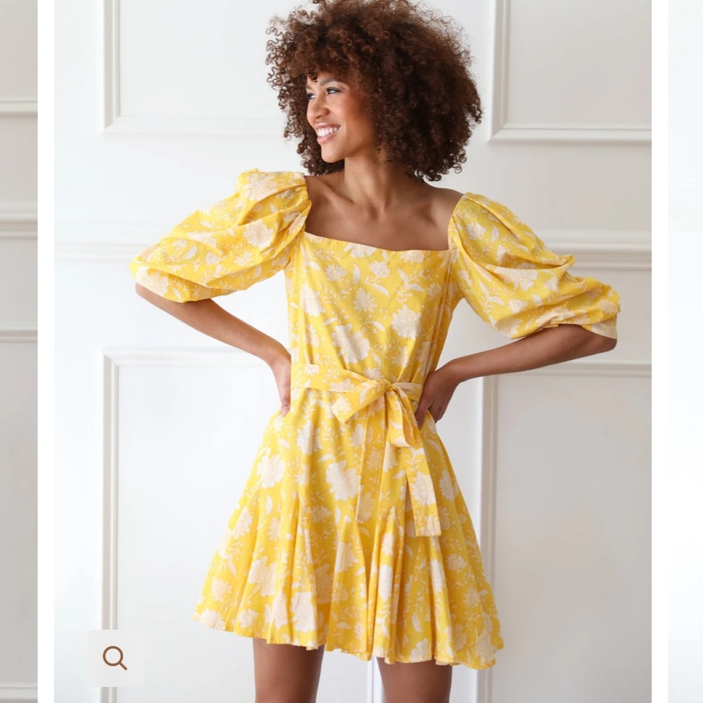 Mille anais dress in yellow zinnia 💛